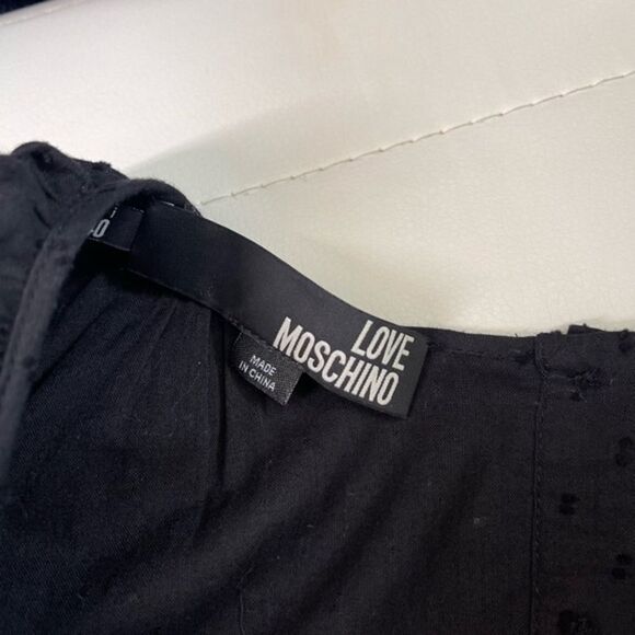 Wow 90's Cotton Love Moschino size 4 MuMu Style Puffy sleeves Romantic - Picture 9 of 11